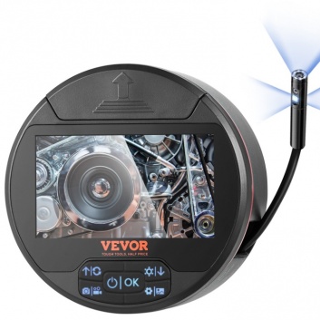 VEVOR  endoskopa  trīskāršā  objektīva  kamera  ar  gaismu , 4,3 collu , IPS  ekrānu