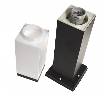 Soppa  dārza  apgaismes  stabs  1x E27 , 65cm , melns , IP44