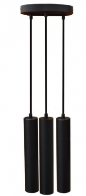 Karadon  3*GU10  piekaramā  lampa , melna , apaļa , 56x290