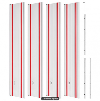 VEVOR  zāģa  vadotne, griešanas  diapazons  2794 mm, komplektā  ietilpst  2 x 698,5 mm  alumīnija  ekstrudētas  vadotnes