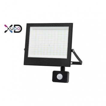 Mola2  100W ,4500K , melns  SMD LED  prožektors  ar  sensoru