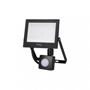 Tiga2  SMD  LED  prožektors , 50W , 4500K , melns  ar  sensoru