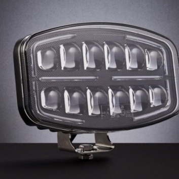 LED  papildlukturis , 75 W, ovāls  ar  dubultu, dinamisku  gabarītgaismu