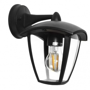 Surva  melna  E27  fasādes  armatūra, augšējais  stiprinājums