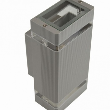 Litek  2x GU10  pelēka  fasādes  armatūra