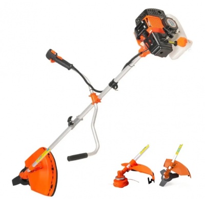 Powertech  PT-550: 2-in-1  benzīna  krūmgriezis-trimmeris - 55cc