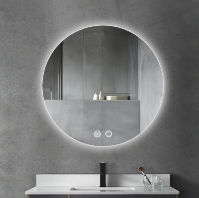 Lux Vanity  LV-2690:  Pie  sienas  stiprināms  apaļš  vannas  istabas  spogulis  ar  apgaismojumu – 60 cm