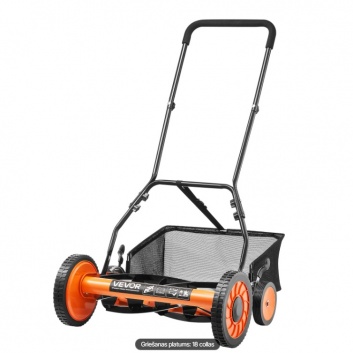 VEVOR  stumjamais  zāles  pļāvējs  ar  ruļļiem , 45 cm , 5 asmeņi