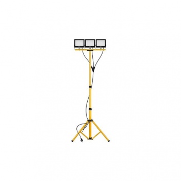 SMD  Tiga  LED  prožektoru  komplekts  ar  statīvu , 3x50W , 4500K