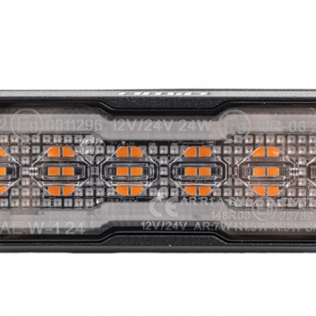 LED  baltais , dzeltenais  gabarīts  ar  stroboskopu  R65 , R148 , 12V-24V , 24W