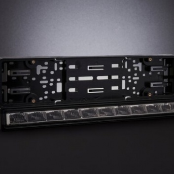 LED  tālo  gaismu  papildlukturis  ar numura  turētāju