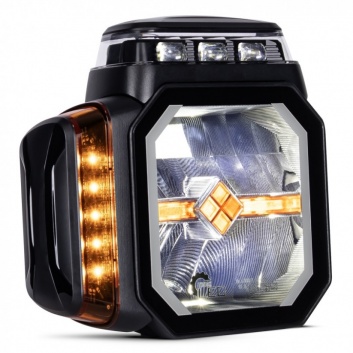 LED  tuvās , tālās  gaismas  gabarīts , pagrieziens + miglas  lukturi + apsildāma  lēca , L3438 (komplekts)