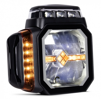 LED  tuvās , tālās  gaismas  gabarīts , pagrieziens + miglas  lukturi + apsildāma  lēca , L3438 (komplekts)