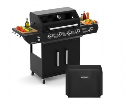 Gāzes  grils  4+1 , 17kW  Varen  Black  5.0
