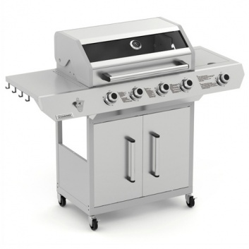 Gāzes  grils  4+1 , 17kW  Varen 5.0  sudraba