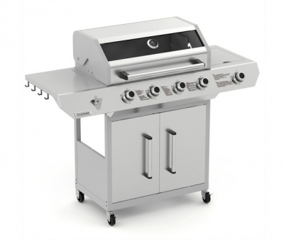Gāzes  grils  4+1 , 17kW  Varen 5.0  sudraba