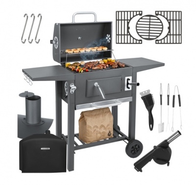 Dārza  grils  ar  pārsegu  105x110x50cm