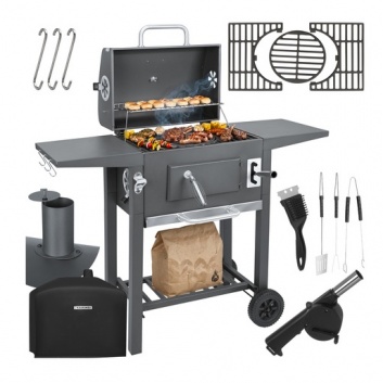 Dārza  grils  ar  pārsegu  105x110x50cm