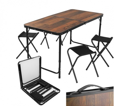 Gardlov  saliekamais  dārza  galds + 4 krēsli