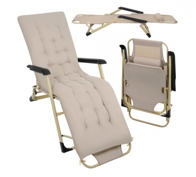 Saliekams  dārza  atpūtas  krēsls  60x177x30cm