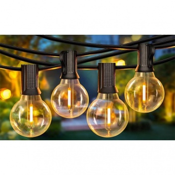 LED  virtene  230V , 10m , 10x E12 , 2700K