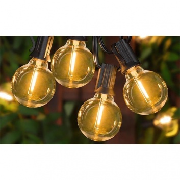 LED  spuldze  E12 filament , G40 , 230V , 1W gab . 5 gab.