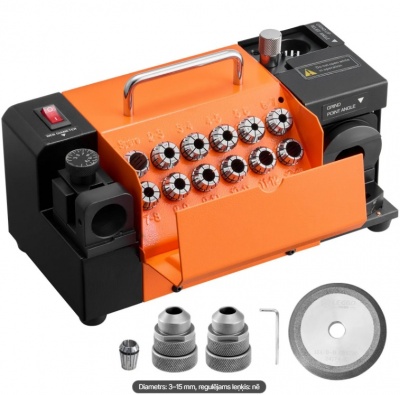 VEVOR  MR-13A , 3-15 mm  urbju  asinātājs  ar  regulējamu  uzgaļa  leņķi  95°-135° , 4600 apgr./min