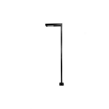 LED  dārza  lampa , 50W  Posti , 350cm , 90° , 4000K , melna