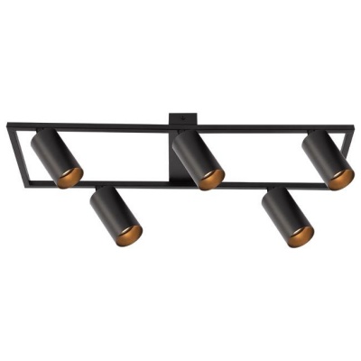 LED  lustra  5xGU10  Bumo , melna