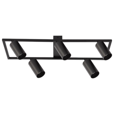 LED  lustra  5xGU10  Bumo , melna