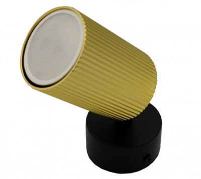 Elan  prožektora  lampa  1xGU10 , zelta+melna