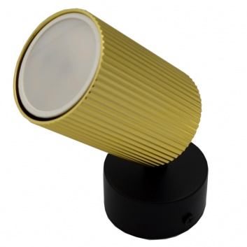 Elan  prožektora  lampa  1xGU10 , zelta+melna
