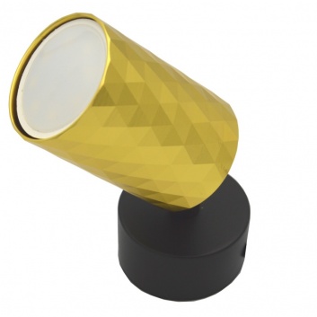 Fama  prožektora  lampa  1xGU10 , zelta+melna