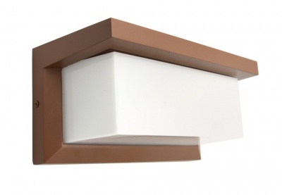 Neely  E27 , IP54 , RAL 8025 , fasādes  gaismeklis , brūns