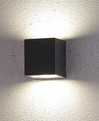 LED  fasādes  gaismeklis  Double  2*5W , 4000K , melns , IP55