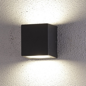 LED  fasādes  gaismeklis  Double  2*5W , 4000K , melns , IP55