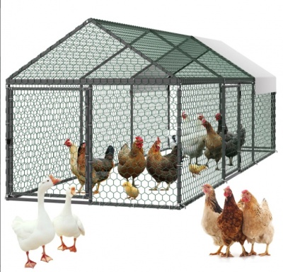 VEVOR  metāla  vistu  kūts  6-8 vistām , 1 x 3 x 1 m