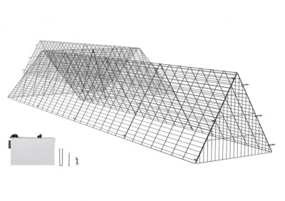 VEVOR  vistu  tuneļi  729x210x70 cm , pārnēsājami  vistu  tuneļi  āram  ar  stūra  rāmjiem , 2 komplekti