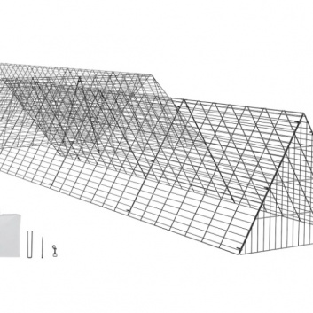 VEVOR  vistu  tuneļi  729x210x70 cm , pārnēsājami  vistu  tuneļi  āram  ar  stūra  rāmjiem , 2 komplekti