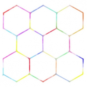 Hexagon  LED  RGB  apgaismojums  1900–9000K , 220V , 245,5 x 236 cm