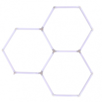 Hexagon  LED  apgaismojums  6500K , 220V , 163 x 166 cm