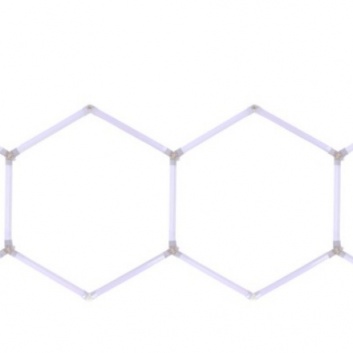 Hexagon  LED  apgaismojums  6500K , 220V , 95 x 330 cm