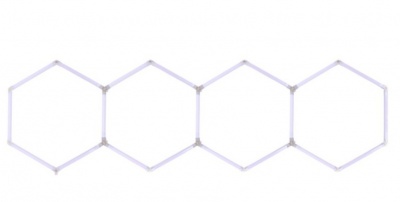 Hexagon  LED  apgaismojums  6500K , 220V , 95 x 330 cm
