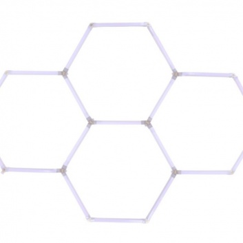 Hexagon  LED  apgaismojums  6500K , 220V , 166 x 239 cm