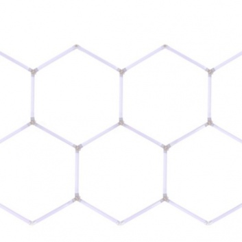 Hexagon  LED  apgaismojums  6500K , 220V , 332 x 166 cm
