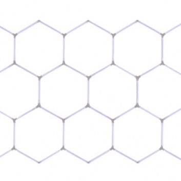 Hexagon  LED apgaismojums  6500K , 220V , 239 x 407 cm