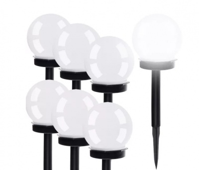 Dārza  saules  lampu  komplekts - bumbiņas  (6 gab. ) 23562