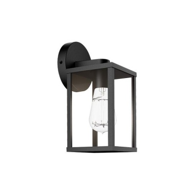 Lidio-2  E27  arhitektūras  sienas gaismeklis , melna  sienas  lampa