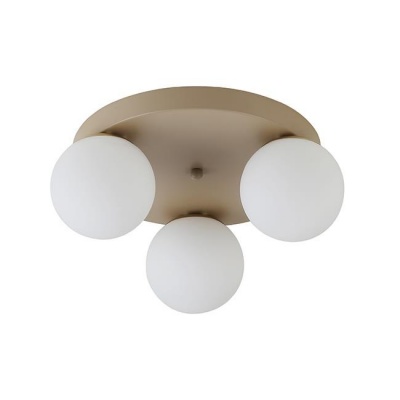 Griestu  lampa  3xE27 Bali-12 , 29cm , bēša+zelta
