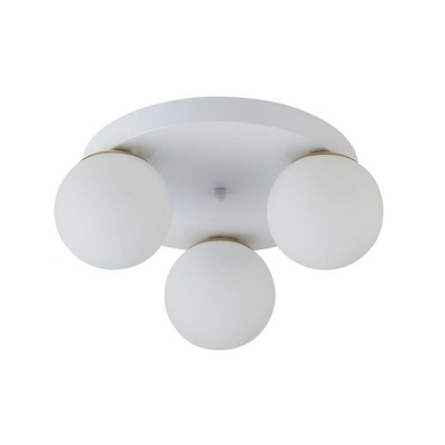 Griestu  lampa  3xE27  Bali-12 , 29cm , balta+zelta